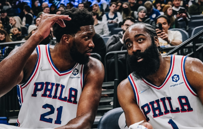  恩比德复出76人强势复仇森林狼  